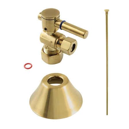 Kingston Brass Plumbing Toilet Trim Kit, 58Inch x 38Inch OD Comp, Brushed Brass CC53307DLTKF20